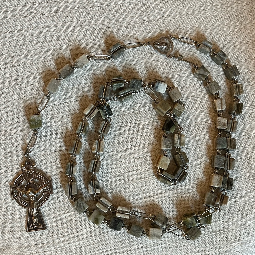 Connemara Marble Rosary Made in Ireland
